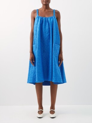 Merlette New York Akumal Patch-pocket Jacquard Midi Dress