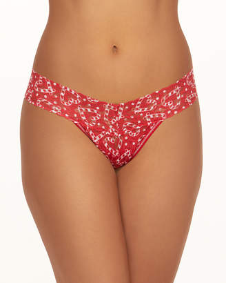 Hanky Panky I Heart Peppermint Low-Rise Lace Thong