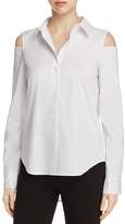 Donna Karan New York Cold Shoulder High/Low Shirt
