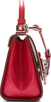 Thumbnail for your product : Dolce & Gabbana Red Leather Monica Small Shoulder Bag