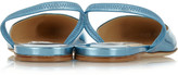 Thumbnail for your product : Jimmy Choo Genoa mirrored leather point-toe flats