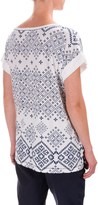Thumbnail for your product : Specially made Cotton-Blend Print T-Shirt - Scoop Neck, Short Sleeve (For Women)