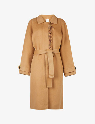 sandro fringe coat