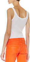 Thumbnail for your product : Ralph Lauren Ribbed Scoop-Back Tank, White