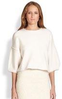 Thumbnail for your product : Alice + Olivia Audreana Cropped Wool-Felt Pullover