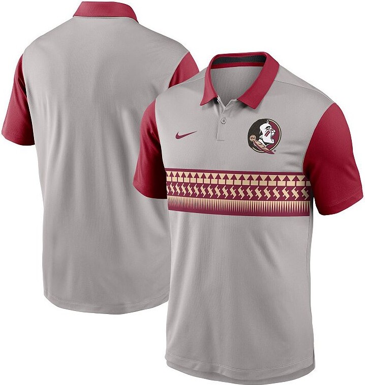 Men's Nike Gray/Garnet Florida State Seminoles Vapor Performance Polo