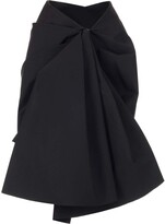 Drap Detailed Mini Skirt 