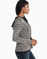 Thumbnail for your product : Whbm Lace Up Striped Knit Hoodie