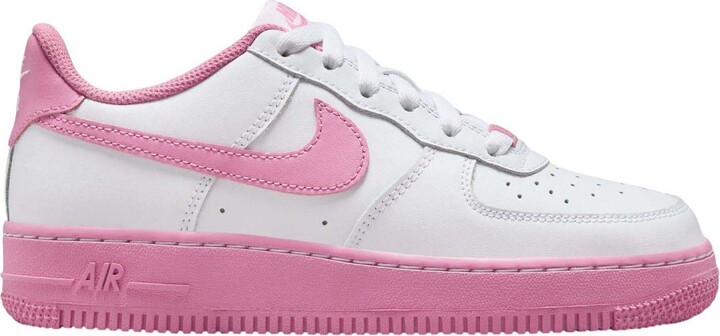 Nike Kids' Grade School Air Force 1 Shoes, Size 3.5, Black/White/Black/White