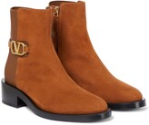 Thumbnail for your product : Valentino Garavani VLOGO suede ankle boots