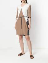 Thumbnail for your product : Lorena Antoniazzi colour block tie waist dress