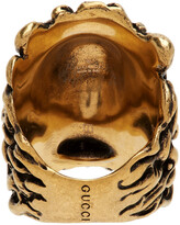Thumbnail for your product : Gucci Gold Lion Head Ring