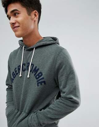 Abercrombie & Fitch Arch Logo Hoodie in Green