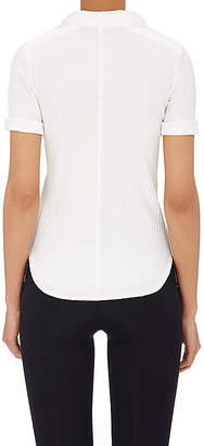 Helmut Lang Women's Rib-Knit Cotton Polo Shirt