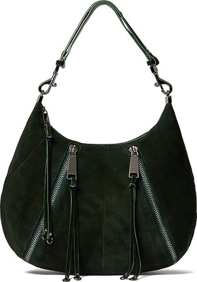 Rebecca Minkoff MAB Croissant Hobo (Bottle Green) Handbags