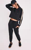 Thumbnail for your product : PrettyLittleThing Black Side Stripe Joggers
