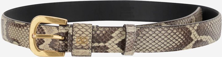 Python Leather Belt