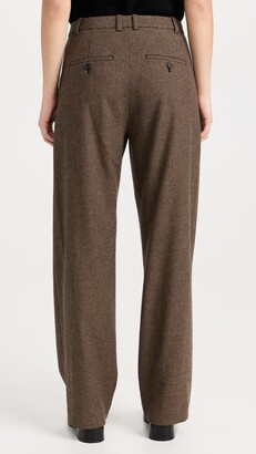 Vince Houndstooth Pleat Front Pants