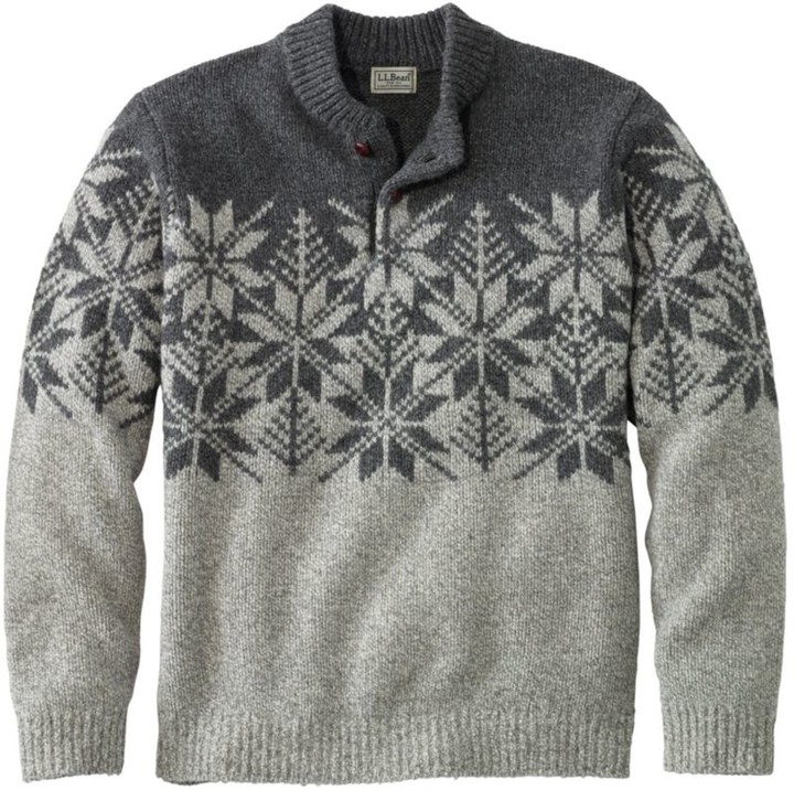 mens wool fair isle sweater