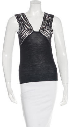 Gucci Lace Sleeveless Top