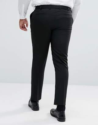 ASOS Design Plus Skinny Suit Trousers In Black