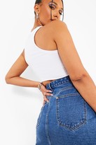 Thumbnail for your product : boohoo Lace Up Mini Denim Skirt