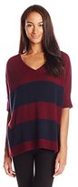 Thumbnail for your product : Christopher Fischer Women's 100% Cashmere Striped High/Low Sweater