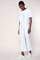 Calvin Klein Jean Cropped Flare White