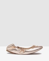 Thumbnail for your product : Oxford Maddy Metallic Ballet Shoes