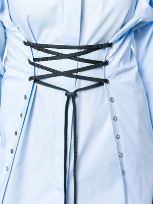 Versus waist-tied shirt dress