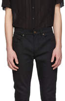 Thumbnail for your product : Saint Laurent Black Raw Skinny Jeans