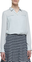 Thumbnail for your product : Theory Olava Double-Georgette Blouse