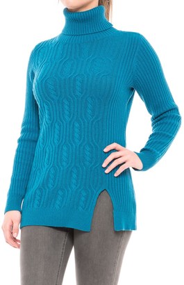 Pendleton Everyday Luxe Tunic Turtleneck Sweater - Merino Wool Blend (For Women)