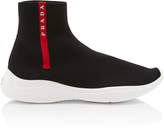 Thumbnail for your product : Prada High-Top Logo Sock Sneakers