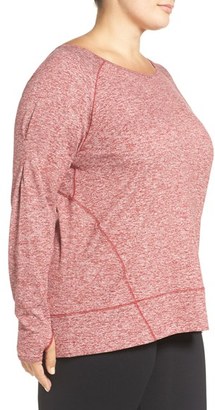Zella Plus Size Women's 'Etoile' Melange Pullover