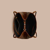 Thumbnail for your product : Burberry The Small Canter in Horseferry Check and Leather, Yellow