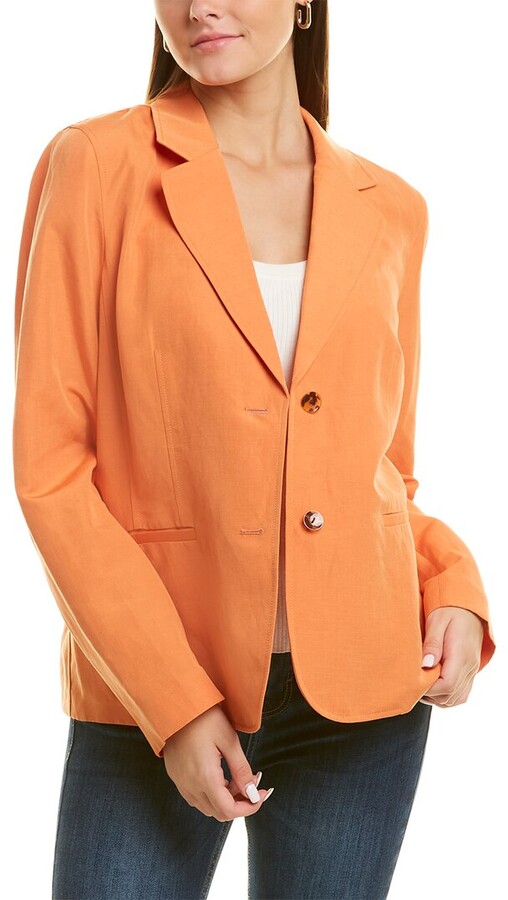 Orange Silk Jacket | Shop the world's largest collection of fashion 