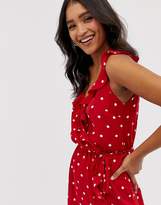 Thumbnail for your product : Oasis spotty wrap midi dress