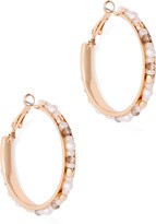 Thumbnail for your product : New York and Company Beaded Hoop Earring