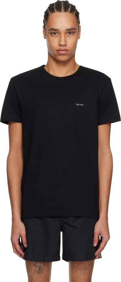 Paul Smith Five-Pack Multicolor Organic Cotton Logo Lounge T-shirts