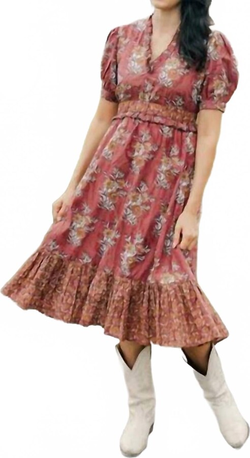 VICTORIA DUNN Ember Dress In Chai Tea