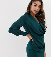 Thumbnail for your product : Parallel Lines cowl neck satin mini dress