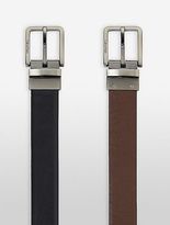 Thumbnail for your product : Calvin Klein Mens Reversible Square Prong Belt
