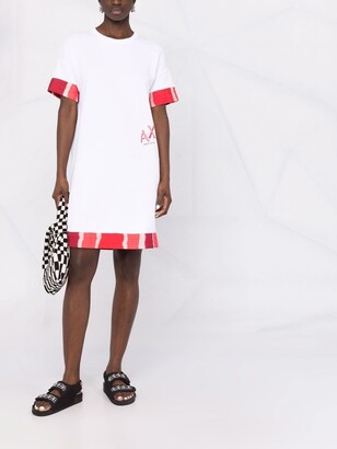 Armani Exchange Stripe-Trim Sweatshirt Dress