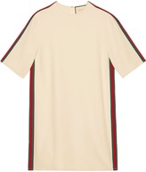 Thumbnail for your product : Gucci Stretch viscose tunic dress with Web