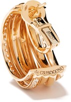Thumbnail for your product : de Grisogono 18kt Rose Gold Coil Diamond Earrings
