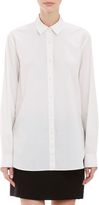 Thumbnail for your product : Alexander Wang T by Tunic-length Button-front Shirt-White
