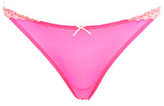 Thumbnail for your product : Charlotte Russe Color Block Lace Thong Panties