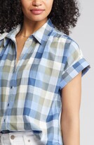 Thumbnail for your product : Caslon Plaid Cotton Camp Shirt