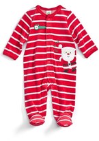 Thumbnail for your product : Little Me 'Santa' Velour Footie (Baby)